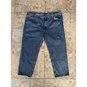 Real Ranch Regular Fit Jeans Men's 54x30 Dark Wash Classic Western Denim